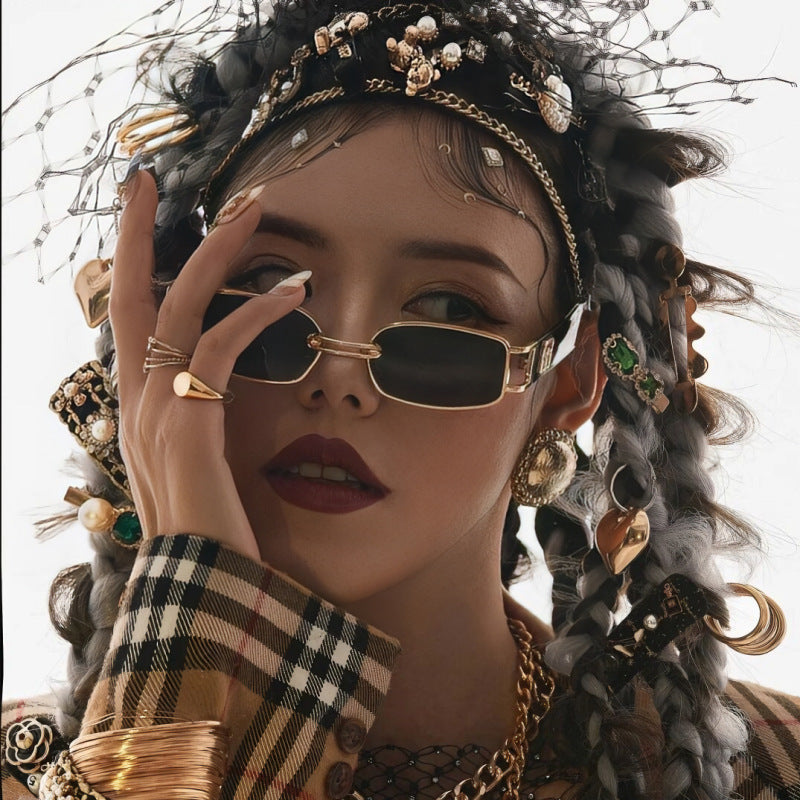 Wholesale Personalized small frame sunglasses trendy sunglasses